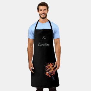 "Blazing Gourmet" Personalised Chef's Apron 🔥