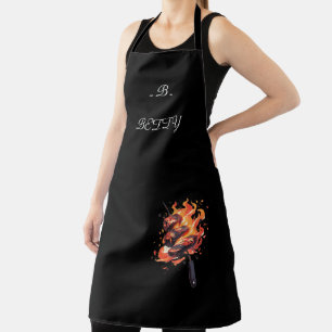 "Blazing Gourmet" Personalized Chef's Apron 🔥