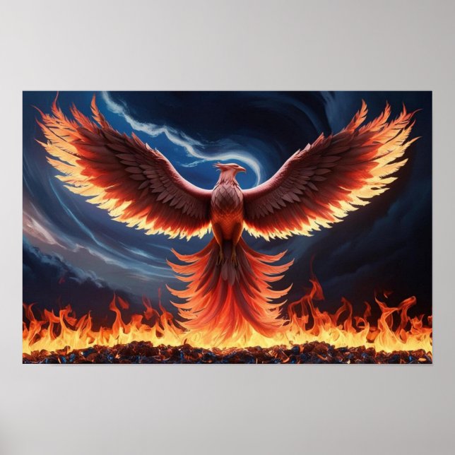 Blazing Phoenix Rise from the Ashes Poster (Front)