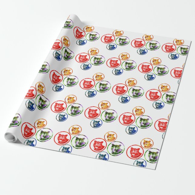blazing pumas wrapping paper (Unrolled)