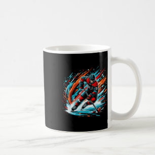 Blazing-speed On Ice Dynamic Hockey Action  Coffee Mug