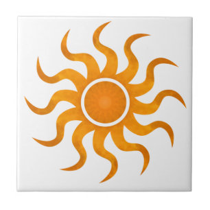 Blazing Sun Customisable Tile - Small