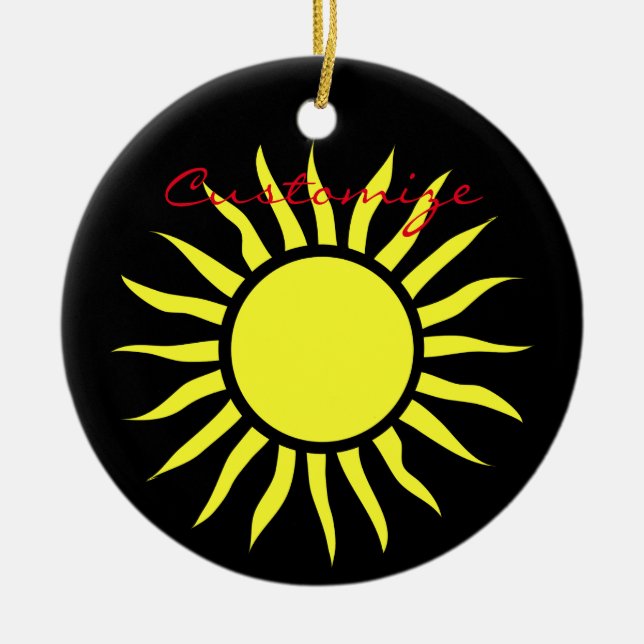 Blazing Sun Thunder_Cove Ceramic Ornament (Front)