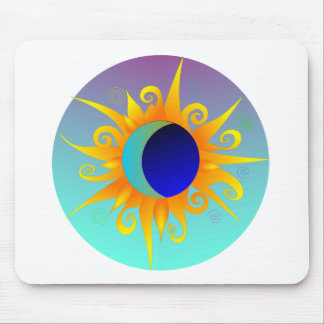 Blazing Sunmoon Mouse Pad