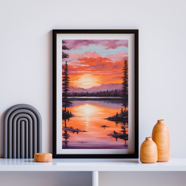 Blazing Tranquillity Sunset Poster (Creator Uploaded)
