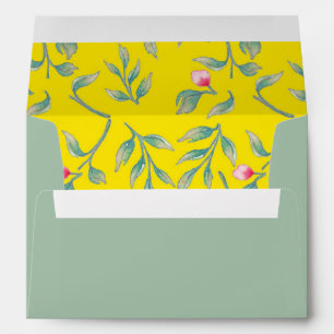 Blazing Yellow & Cameo Green Envelope