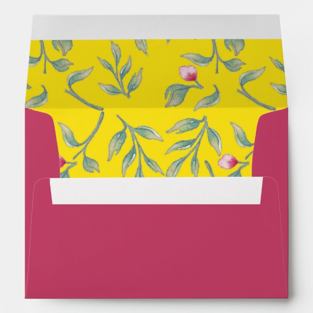 Blazing Yellow & Innuendo Pink Envelope (Back (Bottom))