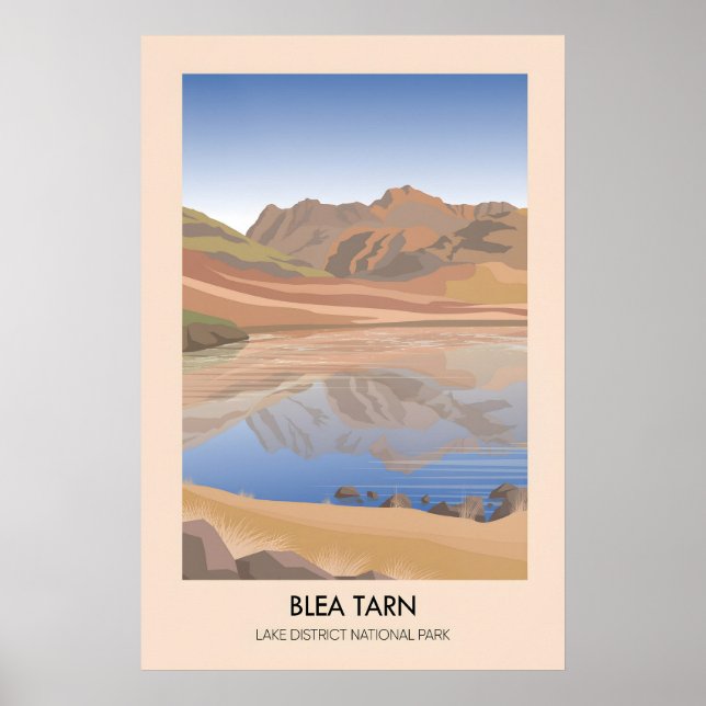 Blea Tarn Lake District Travel Poster (Front)
