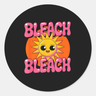 Bleach funny retro anime kawaii saying Bleach funn Classic Round Sticker