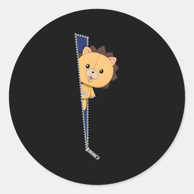 Bleach Kon Zipper Classic Round Sticker (Front)