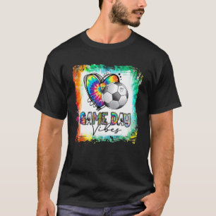 Bleached America Soccer Game Day Vibes Soccer Mom T-Shirt