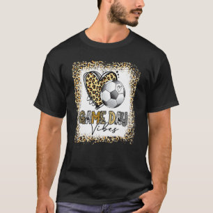 Bleached America Soccer Game Day Vibes Soccer Mum T-Shirt