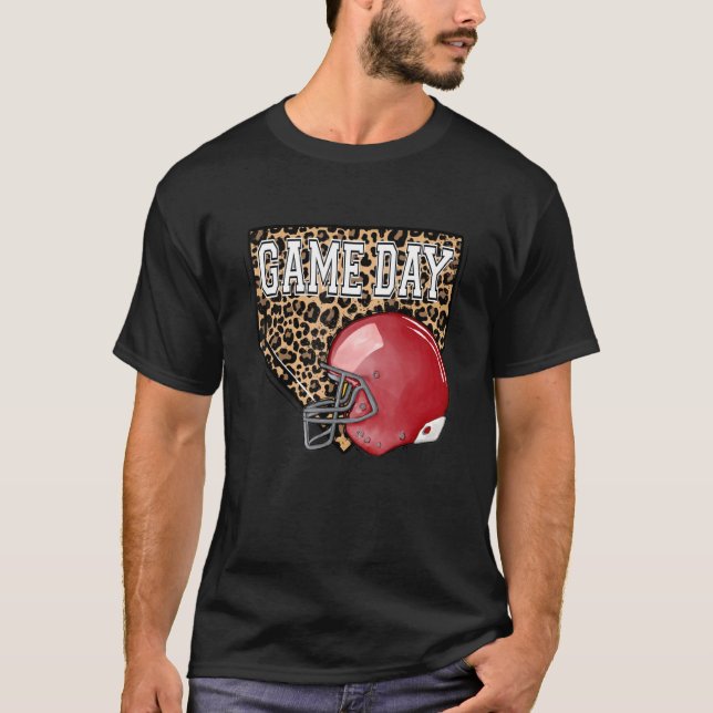 Bleached American Football Game Day Vibes Tee Foot (Front)