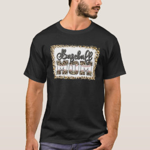Bleached Baseball Mom Game Day Baseball Season Mot T-Shirt