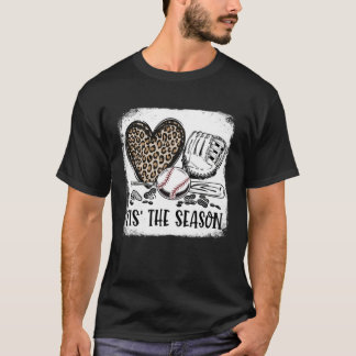 Bleached Baseball Tis The Season Baseball Mom Gam T-Shirt