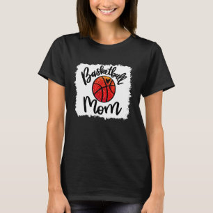 Bleached Basketball Mum Game Day T-Shirt