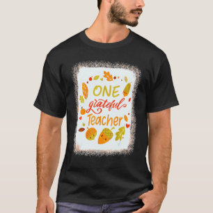 Bleached Blessed Family One Grateful Teacher Thank T-Shirt