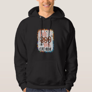 Bleached Faboolous Cat Mum Halloween Costume Cat M Hoodie