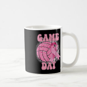 Bleached Game Day Breast Cancer Awareness Pink Vol Coffee Mug