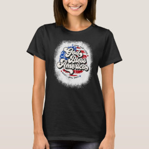 Bleached God Bless America Land That I Love Usa 4t T-Shirt