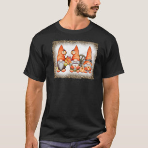 Bleached Happy Fall Y'all Gnome Pumpkin Autumn Tha T-Shirt