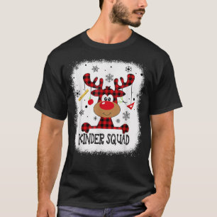 Bleached Kindergarten Squad Reindeer Funny Kinder T-Shirt