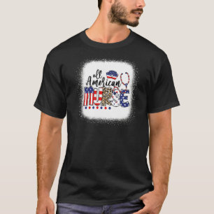 Bleached Leopard All American Nurse Nursing School T-Shirt