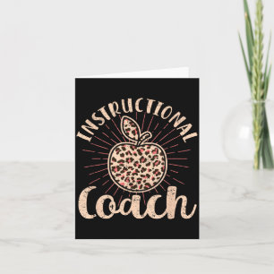 Bleached Leopard Instructional Coach Typography Card