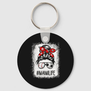 Bleached Mami Life Soccer Messy Bun Bysebyll Game Key Ring