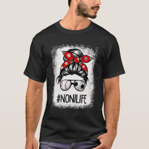 Bleached Noni Life Soccer Messy Bun Bysebyll Game T-Shirt