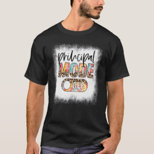Bleached Principal Mode Off Leopard Tie Dye Summer T-Shirt