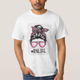 Bleached Shirts Pink Leopard