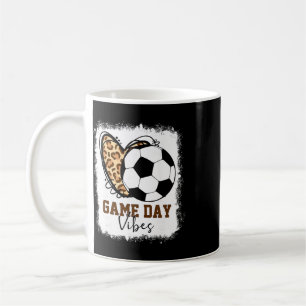 Bleached Soccer Game Day Vibes Soccer Mum Game Day Coffee Mug