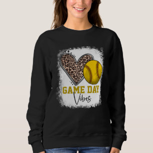 Bleached Softball Game Day Vibes Softball Mom Moth Sweatshirt
