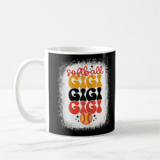 Bleached Softball Gigi Softball Game Day Vibes Mot Coffee Mug