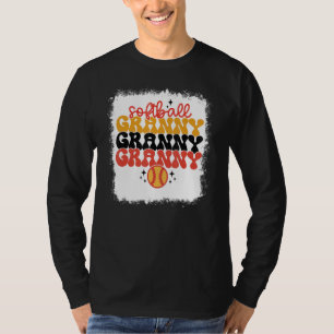 Bleached Softball Granny Retro Softball Mum Mother T-Shirt