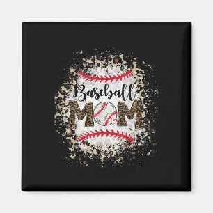 Bleached Softll Sell Mom Leopard Tee Mother's Day  Magnet