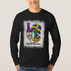 Bleached Stethoscope Love Wound Care Nurse Mardi G T-Shirt