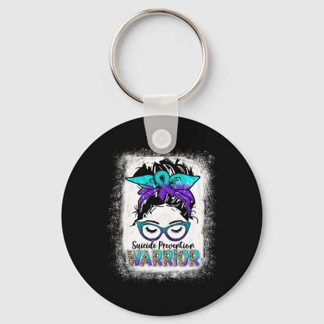 Bleached Suicide Prevention Awareness Week Messy B Key Ring (Front)