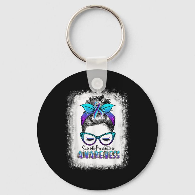 Bleached Suicide Prevention Awareness Week Messy B Key Ring (Front)