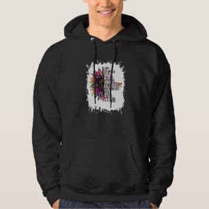 Bleached Sunflower I Am The Storm Women Girl Femin Hoodie