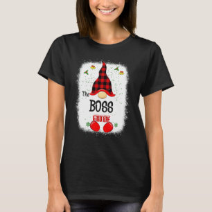 Bleached The Boss Gnome Matching Family Christmas  T-Shirt