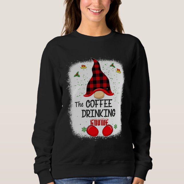 Bleached The Coffee Drinking Gnome Matching Family Sweatshirt (Front)