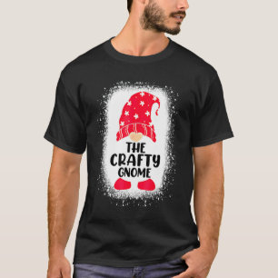 Bleached The Crafty Gnome Matching Family Christma T-Shirt