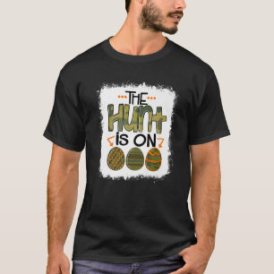 Bleached The Hunt Is On Easter Eggs Trio Camo Hunt T-Shirt