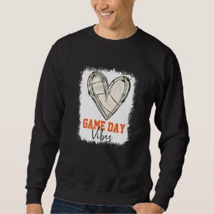 Bleached Volleyball Game Day Vibes Volleyball Mum  Sweatshirt