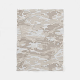 Bleached Wasteland Camo Fleece Blanket