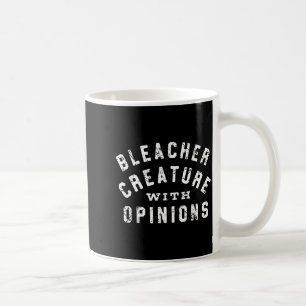 Bleacher creature with opinions funny basketball coffee mug