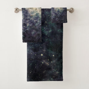 Bleak Galaxy Space Rock Bath Towel Set