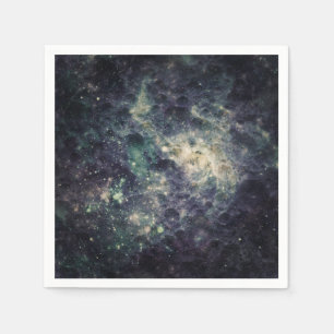 Bleak Galaxy Space Rock Birthday Party Napkin